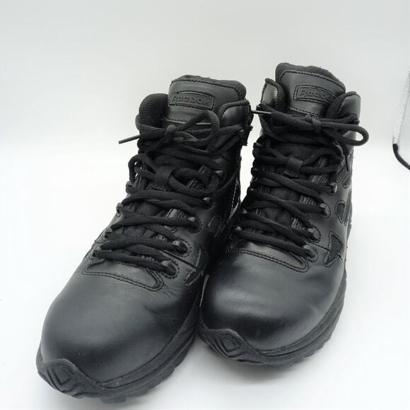 Reebok Men\'s Rapid Response RB 6 Inch Stealth Boots Size 7.5W RB8678 Zip Side main image 15